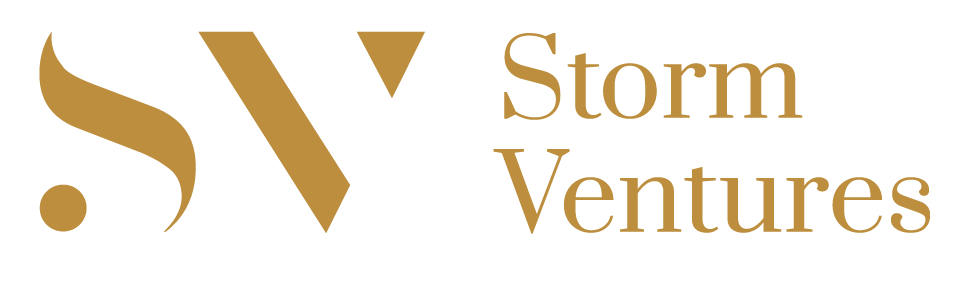 logo stormVenture i gull